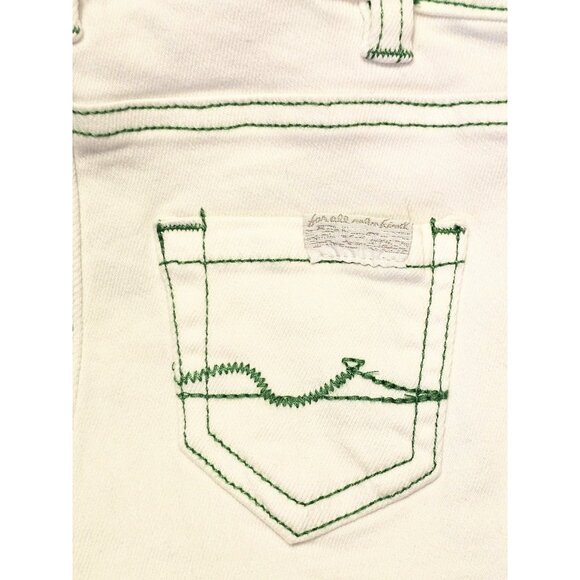 7 For All Mankind 2 Piece Denim Overalls And Flowered Top NWT 18M - Picture 6 of 10